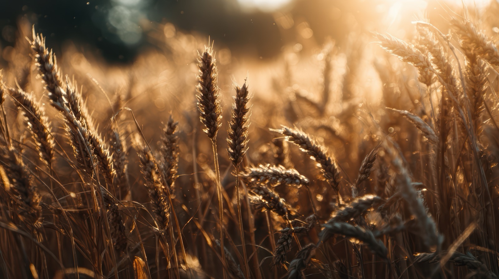 Goldenes Weizenfeld bei Sonnenuntergang – Symbol für Braukultur und Regionalität